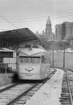 Leonard's department store M&O Subway with Tarrant County Courthouse and jail in background