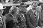 Bob Short, Ted Williams, and Tom Vandergriff at opening night of Texas Rangers