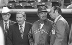 Bob Short, Ted Williams, and Tom Vandergriff at opening night of Texas Rangers