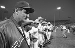 Ted Williams with Texas Rangers team members