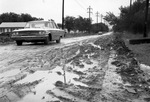 Muddy unpaved streets in White Settlement, Texas