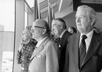 Nellie Connally, Jacques Koscuisko-Morizet, the Earl of Cromer, and John Connally watching Condorde touch down at DFW Airport by Ron Heflin