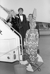 Mr. and Mrs. James B. Francis Jr. with George Bush and Mrs. Barbara Bush at Dallas-Fort Worth Airport