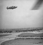 Goodyear blimp at Dallas-Fort Worth Regional Airport dedication by Ron Heflin