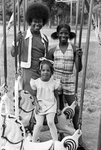 Miss Juneteenth contestants Mona Tomas, Yolanda Lyons, and Tanja Broadus by Ron McKeown