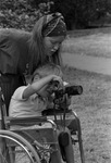 Children attending a week-long summer camp sponsored by Muscular Dystrophy Associations of Dallas and Fort Worth by Ron Heflin