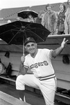 Frank Lucchesi during rainy Texas Rangers game by Al Panzera
