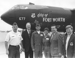Carswell Air Force Base crew plus Women in the Air Force (W.A.F.) during Strategic Air Command (S. A. C.) Bomb Competition at Barksdale Air Force Base