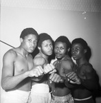 The Lawson boxing brothers pose for a photograph by Al Panzera