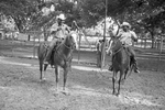 Chester Stidam, Overnice Dixon, and S. W. Lane preparing for the Juneteenth western show at the Stop Six Corral