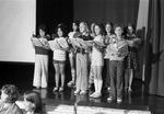 Students from Tarrant County Day School for the Deaf join students at E.M. Daggett Elementary School for a Bicentennial patriotic program