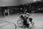University of Illinois played wheelchair football players with students at O. D. Wyatt High School by Al Panzera