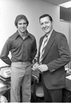 Texas Rangers general manager Danny O'Brien with Bill Simpson by Ron Heflin
