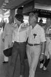 Jack Wilborn Sr. with his son Jack Wilborn Jr. who has arrived at Dallas-Fort Worth Airport by Bob Draddy