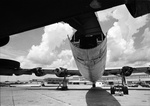Dismantling B-36 plane at former Greater Southwest International Airport by Ron Heflin