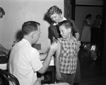 Kenneth W. Tallant, age 10, receives polio injection at Peter Smith Elementary School in Fort Worth, Texas