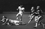 University of Arkansas quarterback #18 Ron Calcagni in game against Texas Christian University (T. C. U.)