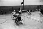 University of Illinois played wheelchair football players with students at O. D. Wyatt High School by Al Panzera