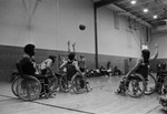 University of Illinois played wheelchair football players with students at O. D. Wyatt High School by Al Panzera