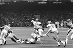Dallas Cowboys vs. Denver Broncos at Super Bowl XII in New Orleans, Cowboys quarterback Roger Staubach by Al Panzera