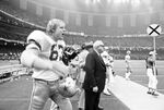 Dallas Cowboys vs. Denver Broncos at Super Bowl XII in New Orleans, Cowboys defensive lineman Larry Cole by Al Panzera