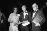 Mrs. Walter Barbour, Hugh Parmer, and Charles Tandy at the Newsmakers Ball