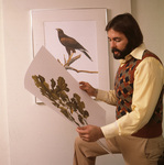 Stuart Gentling with print of painting