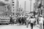 Protestors in downtown Fort Worth during President Jimmy Carter's visit by Gene Gordon