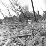 Damage from the Red River Valley tornado outbreak
