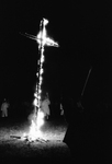 Cross burning at Ku Klux Klan rally two miles south of Euless, Texas by Larry C. Price