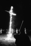 Cross burning at Ku Klux Klan rally two miles south of Euless, Texas by Larry C. Price