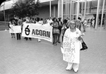 Protesters gathered outside of the Tarrant County Convention Center by Gene Gordon
