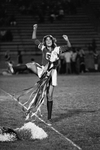 Grapevine High School cheerleader Donna Chisholm at homecoming by Rodger Mallison
