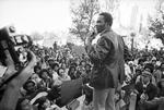 Crowd of protesters at Ku Klux Klan march in downtown Dallas by Rodger Mallison