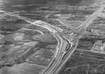 Looking east on Airport Freeway with Highway 121 construction