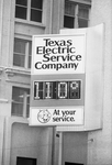 Texas Electric Service Company sign reading 110 degrees by Vince Heptig