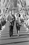 UTA President Wendell Nedderman during Homecoming activities by Jerry W. Hoefer