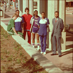 All-Tarrant County boys basketball team with coach Robert Hughes Sr.