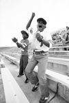 Pat Donalson and John D. Wooten at the Texas Wranglers vs. San Antonio Charros football game by Paul Moseley