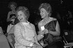 The Assembly Ball, Ridglea Country Club; past presidents of The Assembly: Mrs. J.A. Gooch (left) and Mrs. Amon G. Carter Jr. by Rodger Mallison