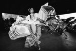 Ballet Folklorico Azteca of Fort Worth performers during Mexican Independence Day festivities by Vince Heptig