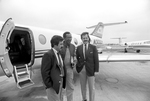 Bill Cosby with newly purchased jet by Tony Record