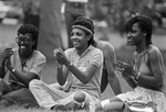 Teresa Blackburn, Dee Cooper, and Sharon Bell at Juneteenth Blues Festival in Sycamore Park by Joe Giron