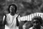 Earline Miles sings during the Juneteenth Blues Festival at Sycamore Park by Joe Giron