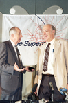 Fort Worth Mayor Bob Bolen presents Jerome Friedman a key to the city of Fort Worth by Milton Adams