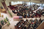 Funeral for Cpl. Albert G. Haddad Jr., one of the first Texans to die in the Persian Gulf War by Rodger Mallison