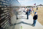 Traveling exhibit of the Vietnam War Memorial by Ricky Moon