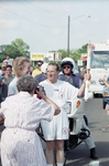 Dr. Allan Saxe in 1996 Olympic Torch Relay by Paul Moseley
