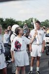 Dr. Allan Saxe in 1996 Olympic Torch Relay by Paul Moseley
