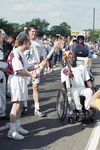 Dr. Allan Saxe in 1996 Olympic Torch Relay by Paul Moseley